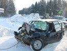 На трассе Кострома-Красное столкнулись  автобус и легковушка