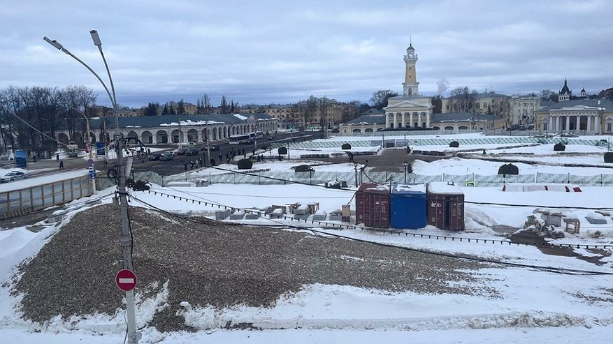 В Костроме готовятся к возобновлению работ на Сусанинской площади