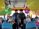 В Нее к 8 марта на линию вывели «праздничный автобус» 