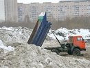Горящую Семенковскую свалку «завалили» снегом