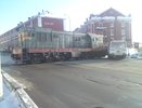В Костроме столкнулись автобус и локомотив