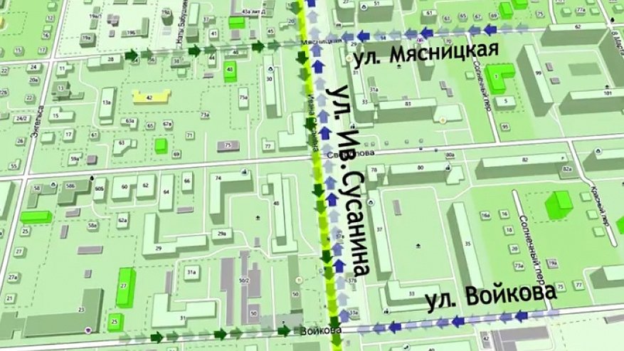 Как меняется схема движения в районе Ивана Сусанина на время ремонта моста через Волгу в Костроме?