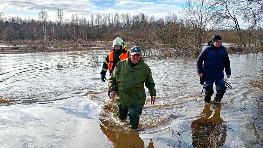 Паводок подтопил несколько мест в Костромской области