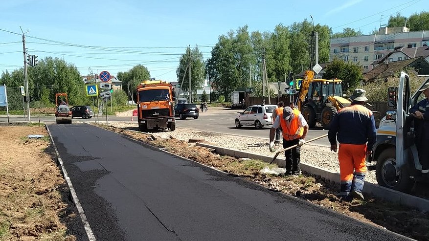 В Костроме по нацпроекту почти отремонтировали улицу Титова