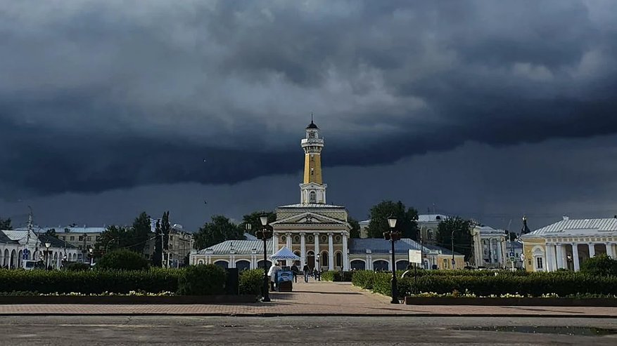 Предупреждение от МЧС: в Костроме ожидается гроза с градом