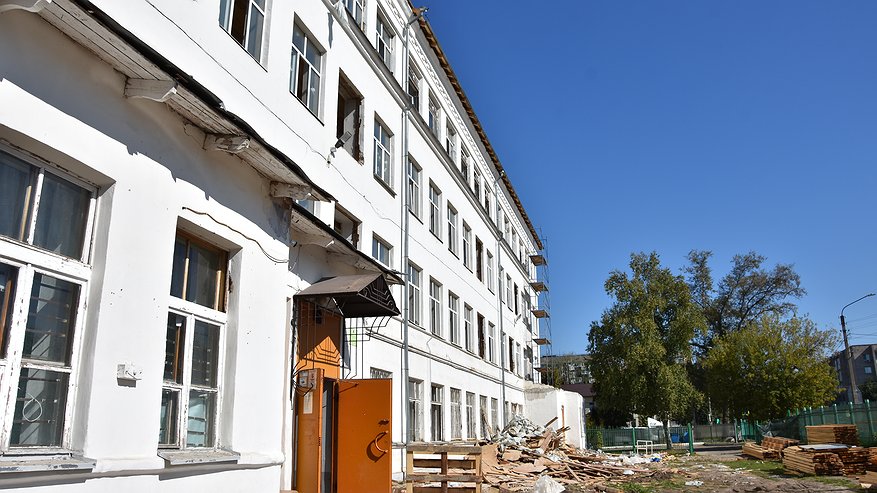 Главная картинка новости: Капремонт школ в Костроме проходит по графику
