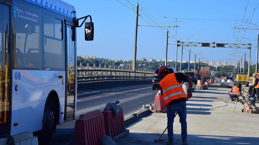 Главная картинка новости: В Костроме мост через Волгу будут асфальтировать в ночь на 3 сентября