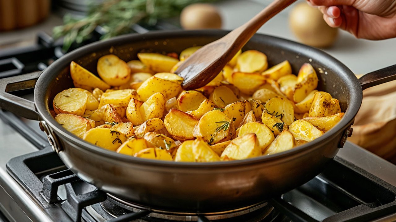 Главная картинка новости: Ни в коем случае не берите масло: вот на чем надо жарить картошечку до хрустящей корочки — метод 3 ложек