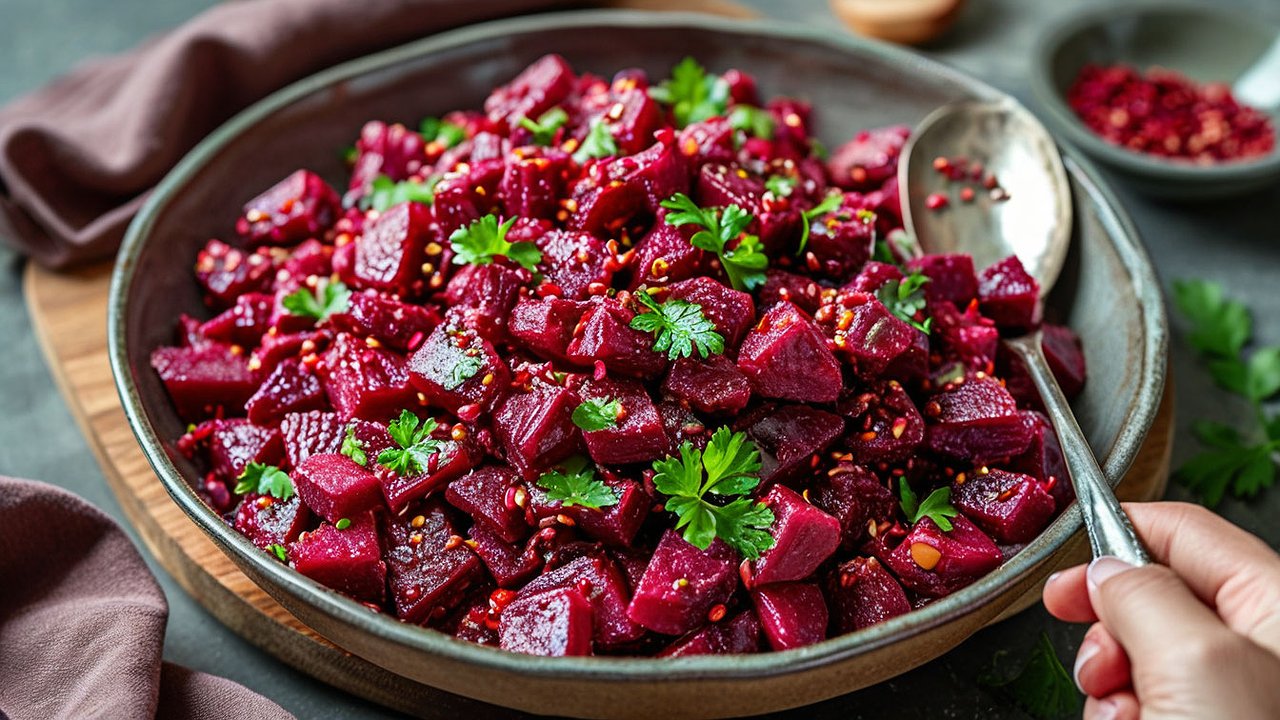 Главная картинка новости: Винегрет теперь в пролете: сытный и вкусный салат со свеклой к 8 Марта — гостей за уши не оттащишь