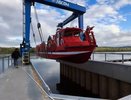 Костромской завод спустил на воду уникальный пожарный катер для МЧС