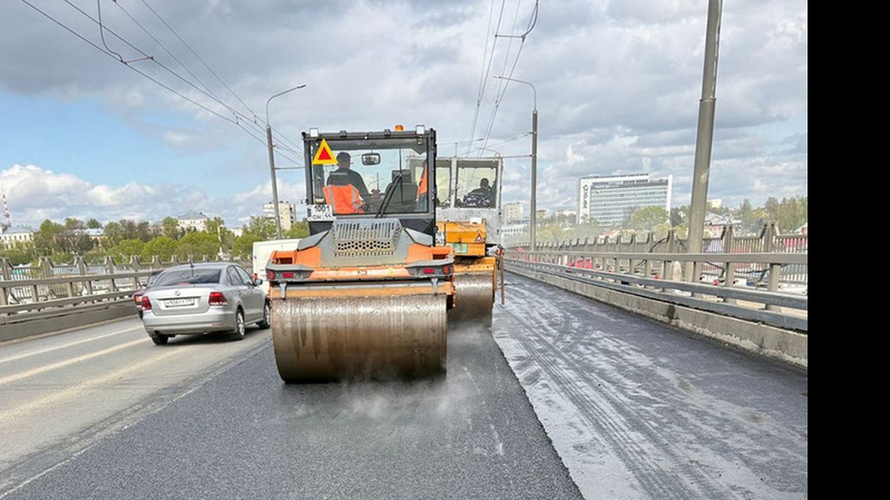 Главная картинка новости: В Костроме мост через Волгу отремонтируют до лета