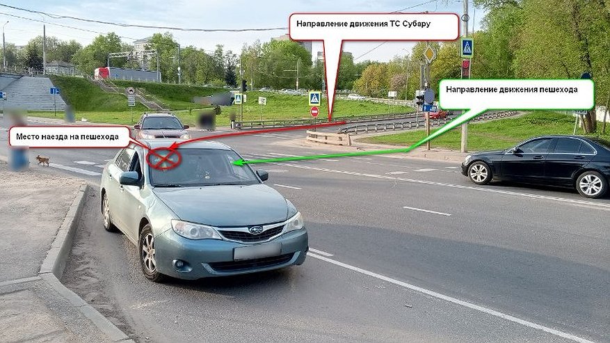 Главная картинка новости: В Костроме на пешеходном переходе иномарка сбила 21-летнюю девушку