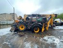 В Костроме на улице Солониковской загорелся экскаватор-погрузчик