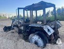 В Костромской области загорелся трактор