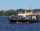 Работу паромной переправы через Волгу временно приостановили