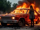 Реву уже третий день. Бывший муж сжег мою машину, а я покупала ее в кредит. Теперь я в долгах и без автомобиля