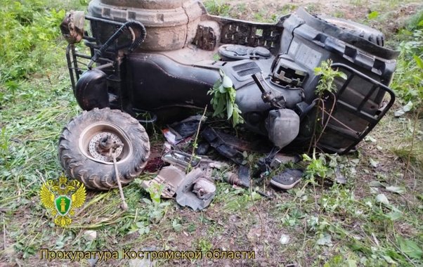 В Парфеньевском районе молодой водитель квадроцикла погиб, врезавшись в дерево