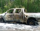 По дороге в Сенцово в Костромской области вспыхнула иномарка Dodge