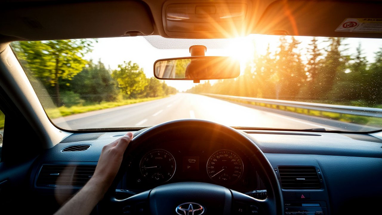 Главная картинка новости: А кремом нужно мазаться? В автосервисе раскрыли, можно ли загореть через лобовое стекло автомобиля