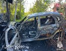 В Костромской области водитель легковушки протаранил хозпостройку: авто вспыхнуло