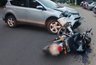 Миниатюра новости: В Костроме столкнулись иномарка и мотоцикл: есть пострадавшие
