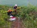 Костромские спасатели достали 68-летнюю женщину, упавшую в овраг на берегу Волги