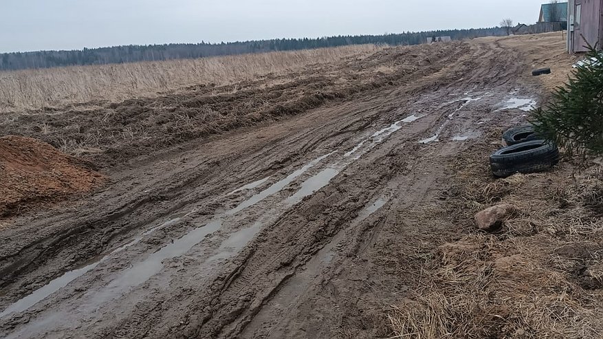 Главная картинка новости: Ремонт без выезда: жители костромской деревни годами ходят по грязи