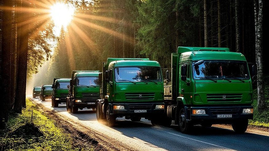 Главная картинка новости: Почему фуры едут друг за другом и не дают обгонять? Секрет прост!