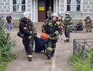 В Костромском энергетическом техникуме огнеборцы тушили условный пожар
