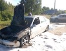 На трассе в Макарьевском округе загорелся движущийся автомобиль