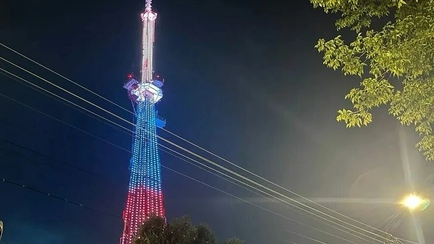 Главная картинка новости: Костромская телебашня поменяет подсветку ко Дню государственного флага (0+)
