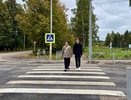 В Костромской области пешеходный переход обезопасили проекционной зеброй для подсветки
