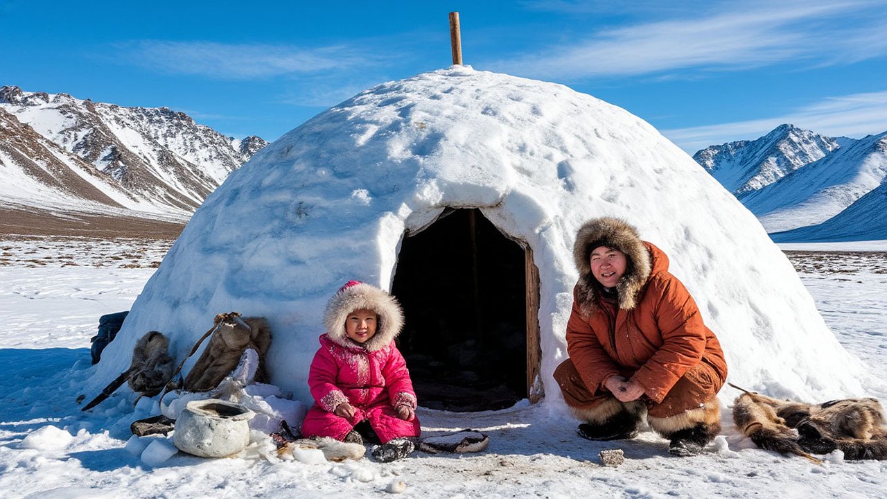 Главная картинка новости: Почему иглу эскимосов не тают, даже когда внутри +20 градусов: не волшебство, а обычная физика