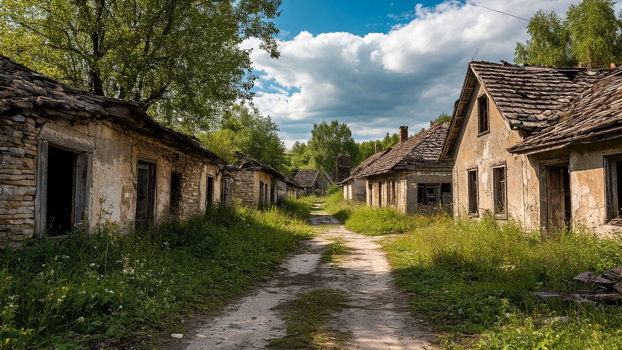Главная картинка новости: Колхозов нет, люди ушли, техника гниёт: моя опасная экспедиция в деревню-призрак Костромской области