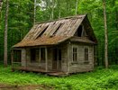 Посреди леса нашли заброшенную избу и решились зайти внутрь: что оказалось внутри