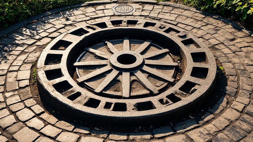 Главная картинка новости: Откопали металлическую крышку люка, спрятанную под землей в глухой степи - ни за что не догадаетесь, что под ней было