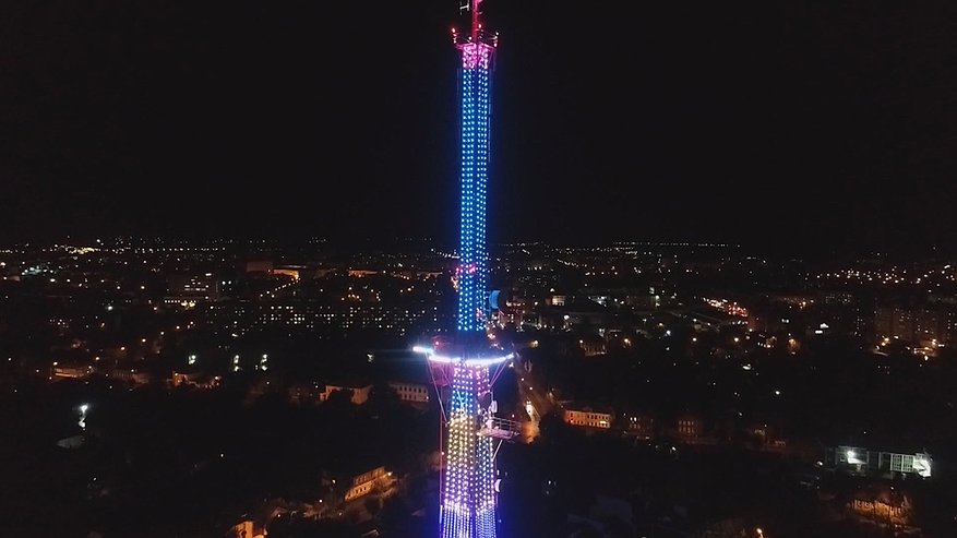 Главная картинка новости: Костромская телебашня зажжется в честь Дня учителя
