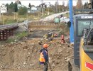 В Красносельском районе строят новый мост через Покшу: работы идут с опережением графика