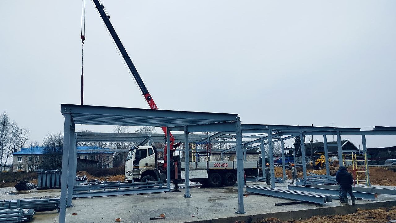 Главная картинка новости: В Костромской области началось строительство нового ФОКа