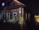 Ночью в Ветлужском Костромской области загорелся частный дом на улице Рабочей