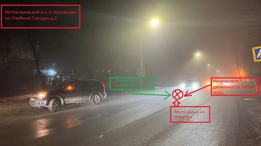 Главная картинка новости: Водитель не заметила 12-летнего мальчика на «зебре» в Караваево