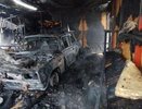 В Костромской области загорелся гараж с машиной