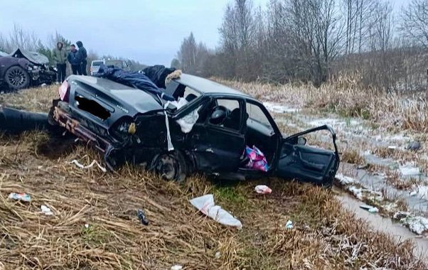 В Костромской области в лобовом столкновении тяжело ранены трое, среди них 10-летний ребенок