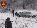В Костромской области водитель Renault пострадал в результате ДТП на обледеневшей трассе