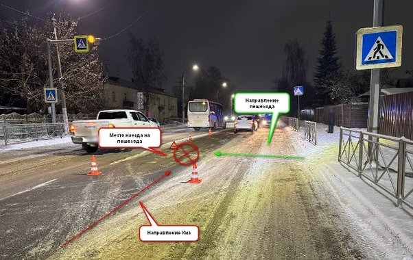 В Костроме на Береговой 32-летняя женщина оказалась под колесами Kia