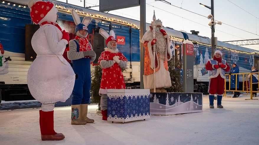 Главная картинка новости: Поезд Деда Мороза прибудет в Кострому накануне Нового года (0+)