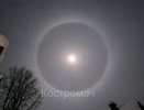 Лунное гало устроило над Костромой настоящее световое шоу
