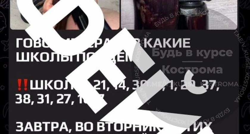 В Сети распространяется информация о стрельбе в Костромских школах