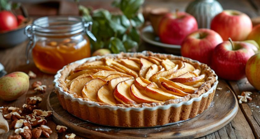 В последнее время готовлю этот ароматный яблочный пирог: вкуснее шарлотки и гости хвалят потом 2 часа
