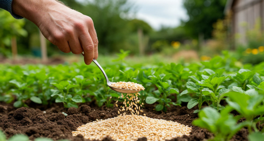 Ложка копеечной крупы - и земля будет плодороднее: почва жирнее, чем после тонны навоза